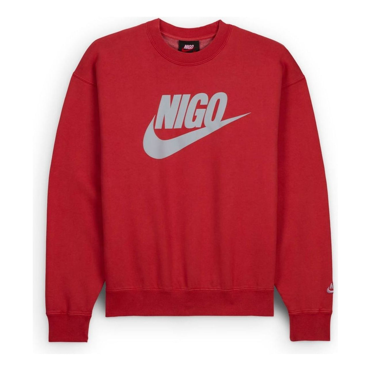 Nike x Nigo Fleece Sweatshirt 'Red Grey' FV5941-687