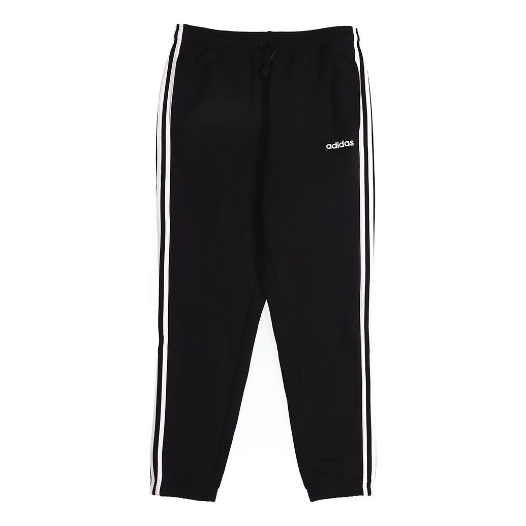 adidas E 3S T PNT FL Fleece Lined Loose Long Pants Asia Sizing 'Black' DQ3093