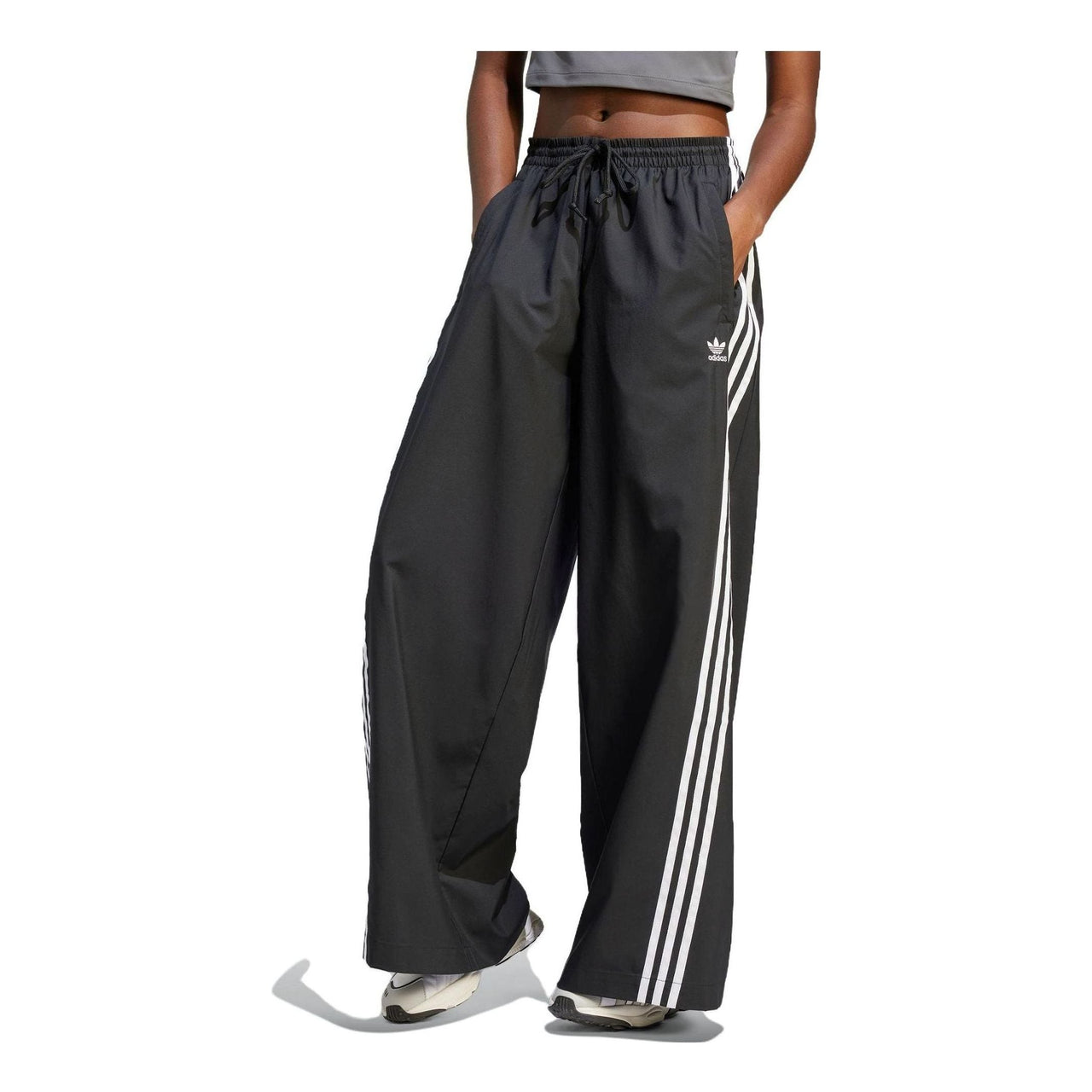 (WMNS) adidas originals Adilenium Oversized Track Pants 'Black' IV9318