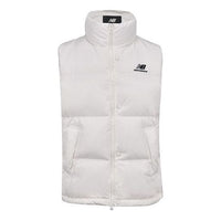 New Balance Casual Down Vest 'White Black' NJA4E013-IV