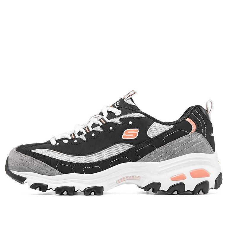 (WMNS) Skechers D'Lites 1.0 'Black White Gray' 11947-BKWG