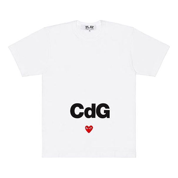 COMME des GARCONS PLAY x CDG Crossover Logo T-Shirt 'White' AE-T102-051-1