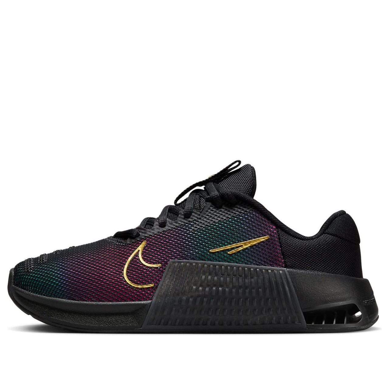 (WMNS) Nike Metcon 9 Premium 'Black Fireberry Gold' FB7151-001
