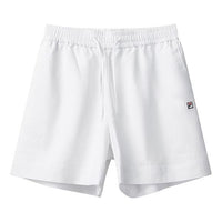 (WMNS) FILA Woven Casual Pants Breathable Sports Shorts White F51W038814F