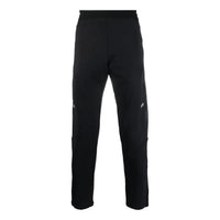 Men's Off-White SS22 Solid Color Logo Printing Straight Sports Pants/Trousers/Joggers Black OMVG020C99FAB0011001