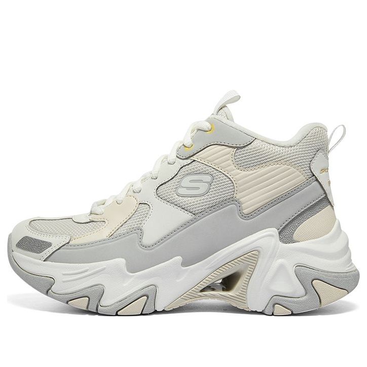 (WMNS) Skechers HighTop Versatile Comfort ShockAbsorbent Shoes 'Beige Grey' 896274-GYMT