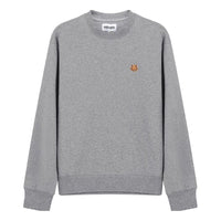 Men's KENZO SS21 Embroidered Round Neck Long Sleeves Gray FB55SW0034ML-95