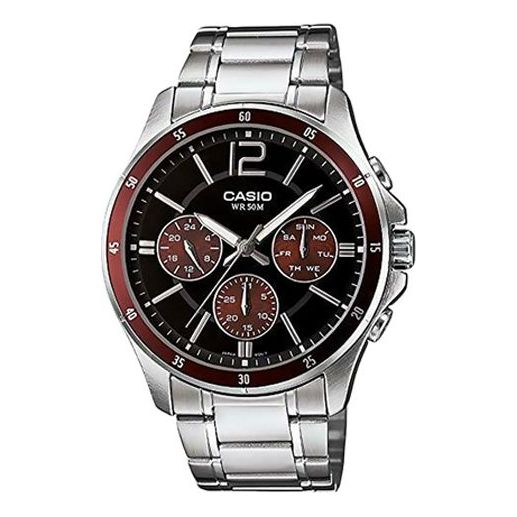 CASIO Quartz Limited Edition Waterproof Unisex Mens Silver Analog MTP-1374D-5A