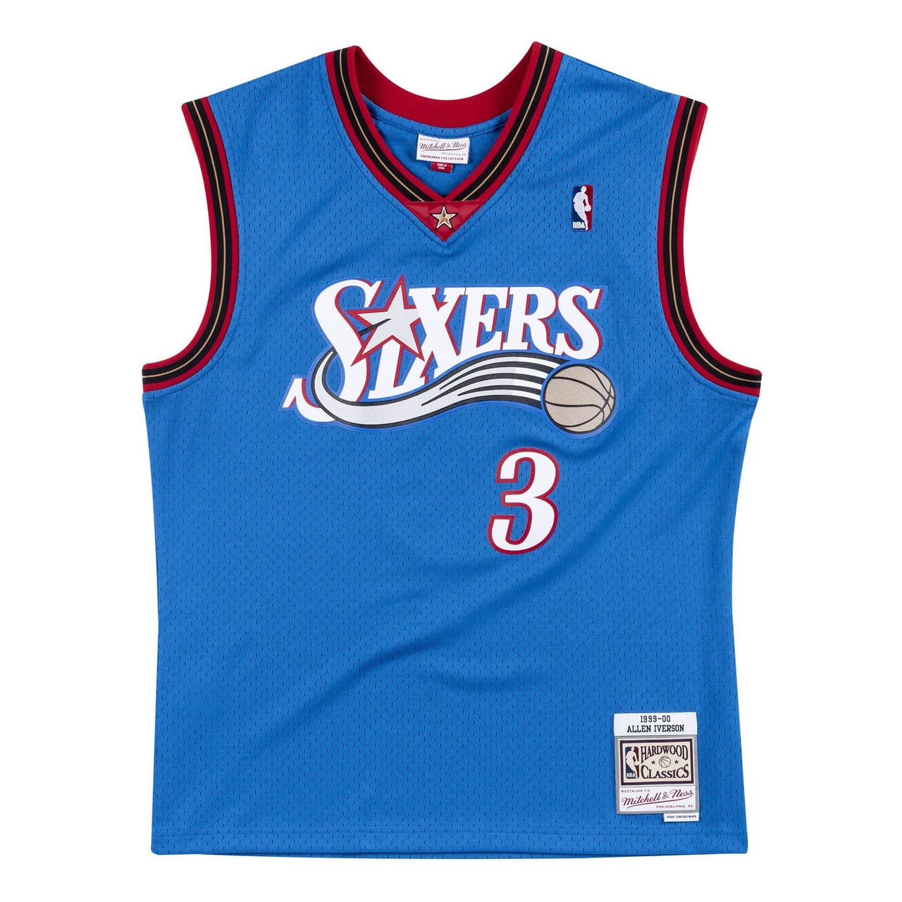 Mitchell & Ness x NBA Philadelphia 76ers 1999-2000 Swingman Jersey 'Allen Iverson 3' SMJYAC18016-P76ROYA99AIV