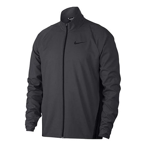 Nike Team Woven Stand Collar Training Jacket Coal Black 928011-060