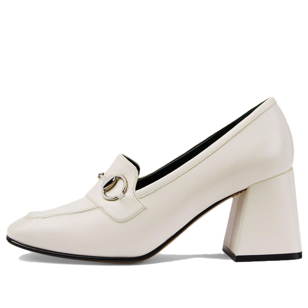(WMNS) Gucci Horsebit Pump 'Off White Leather' 757753-AACE8-9022