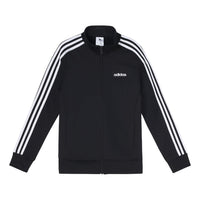 (WMNS) adidas Essentials Tricot Track Jacket Asia Sizing 'Black White' DP2406