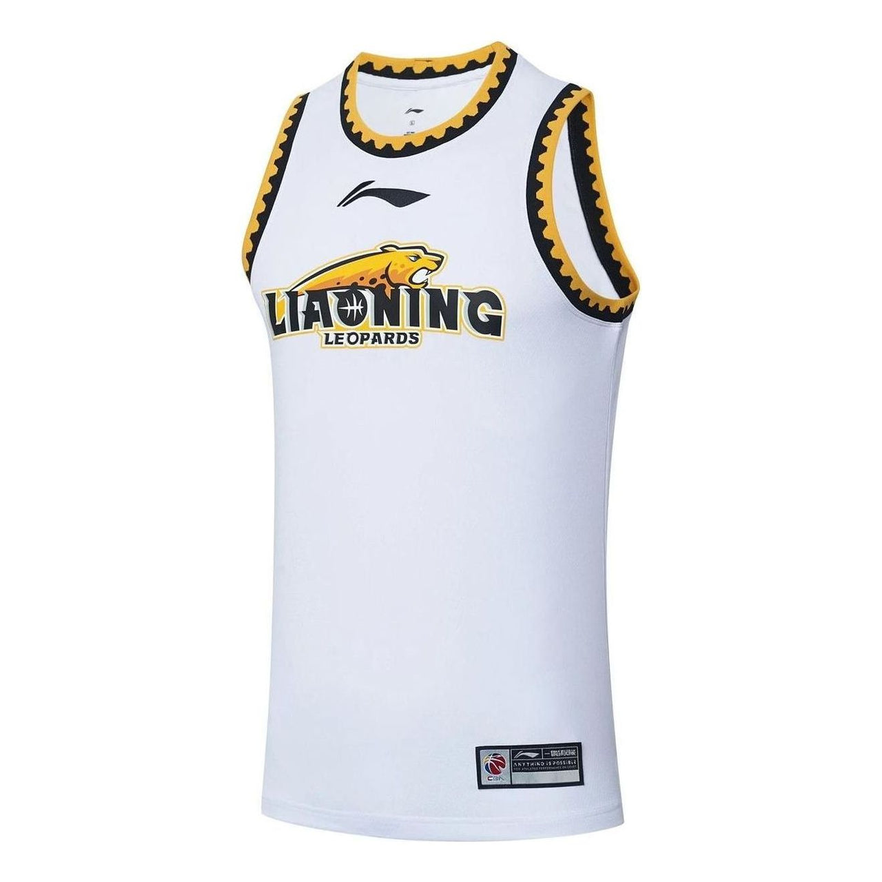 Li-Ning CBA Liaoning Flying Leopards Basketball Jersey 'White' AAYS397-1