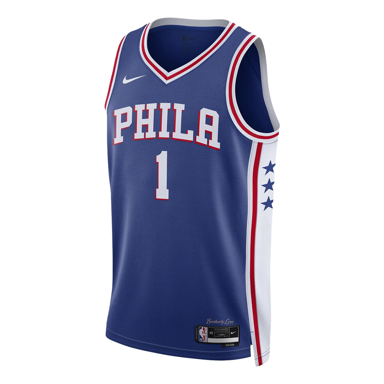 Nike x NBA Philidelphia 76ers 22-23 Icon Edition Swingman Jersey 'James Harden 1' DN2018-405