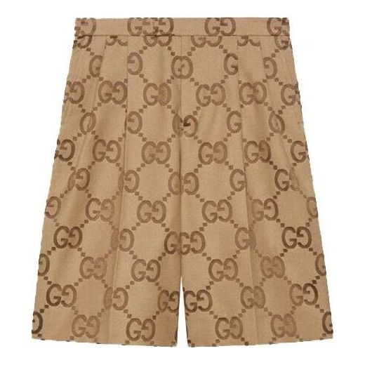 Gucci Jumbo GG Canvas Shorts 'Beige Ebony' 673181-ZAHT6-2580