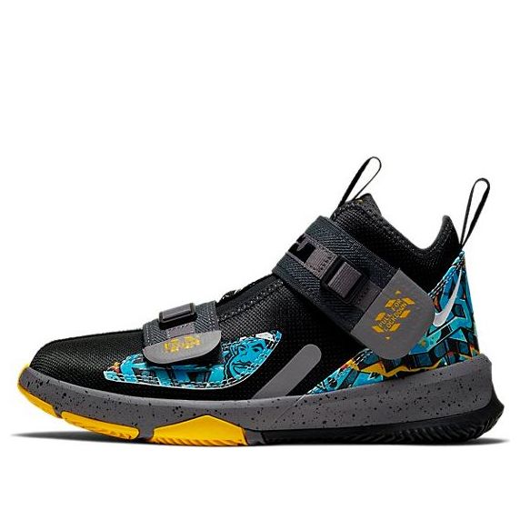 (GS) Nike LeBron Soldier 13 'Black Blue' AR7585-070