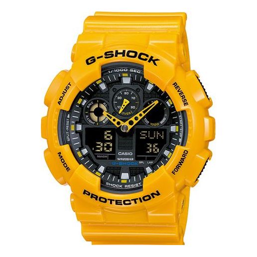CASIO G-Shock Analog-Digital 'Yellow' GA-100A-9A