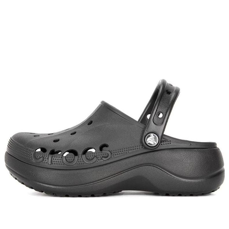 (WMNS) Crocs Baya Platform Clogs 'Black' 208186-001