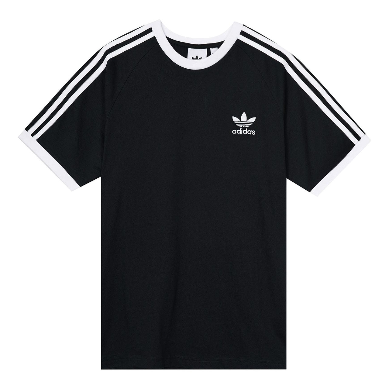 adidas originals Adicolor Classic s 3 Bands Embroidery Logo Sport Short Sleeve Men's Black GN3495
