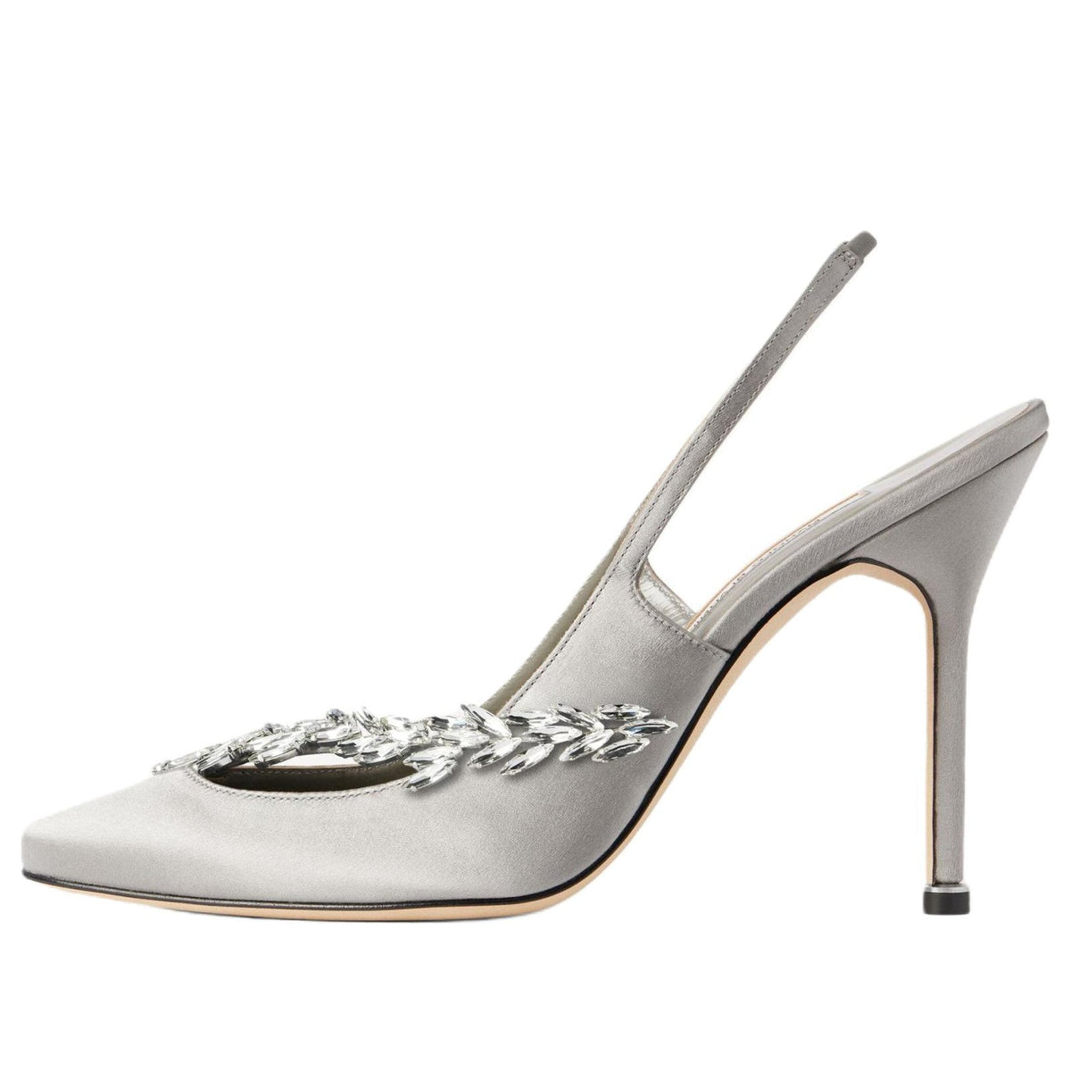 (WMNS) Balenciaga Manolo Blahnik Slingback 'Grey' A0024NW1WM81581