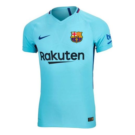 Nike FC Barcelona 17/18 Authentic Away Jersey 'Blue' 847189-484
