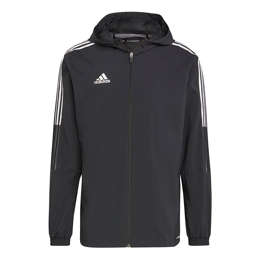 adidas Tiro21 Wb Soccer/Football Training Sports hooded Logo Jacket Black GP4967