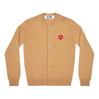 (WMNS) COMME des GARCONS PLAY Cardigan Invader Emblem 'Camel' AZ-N083-051-3