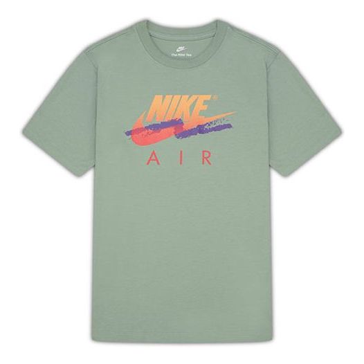 Nike Alphabet Logo Printing Round Neck Casual Short Sleeve Green DR0984-006