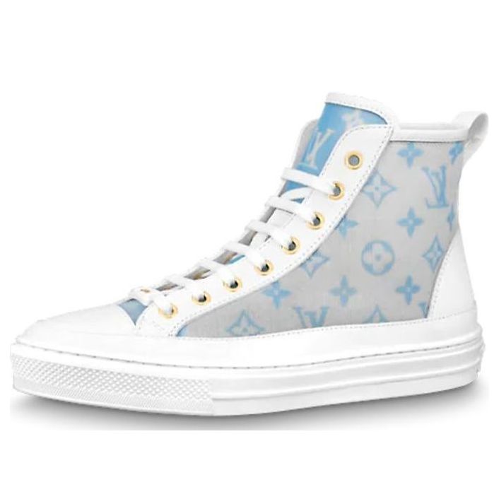 (WMNS) LOUIS VUITTON Stellar Ankles Sneakers 'Grey Blue White' 1A8NJL