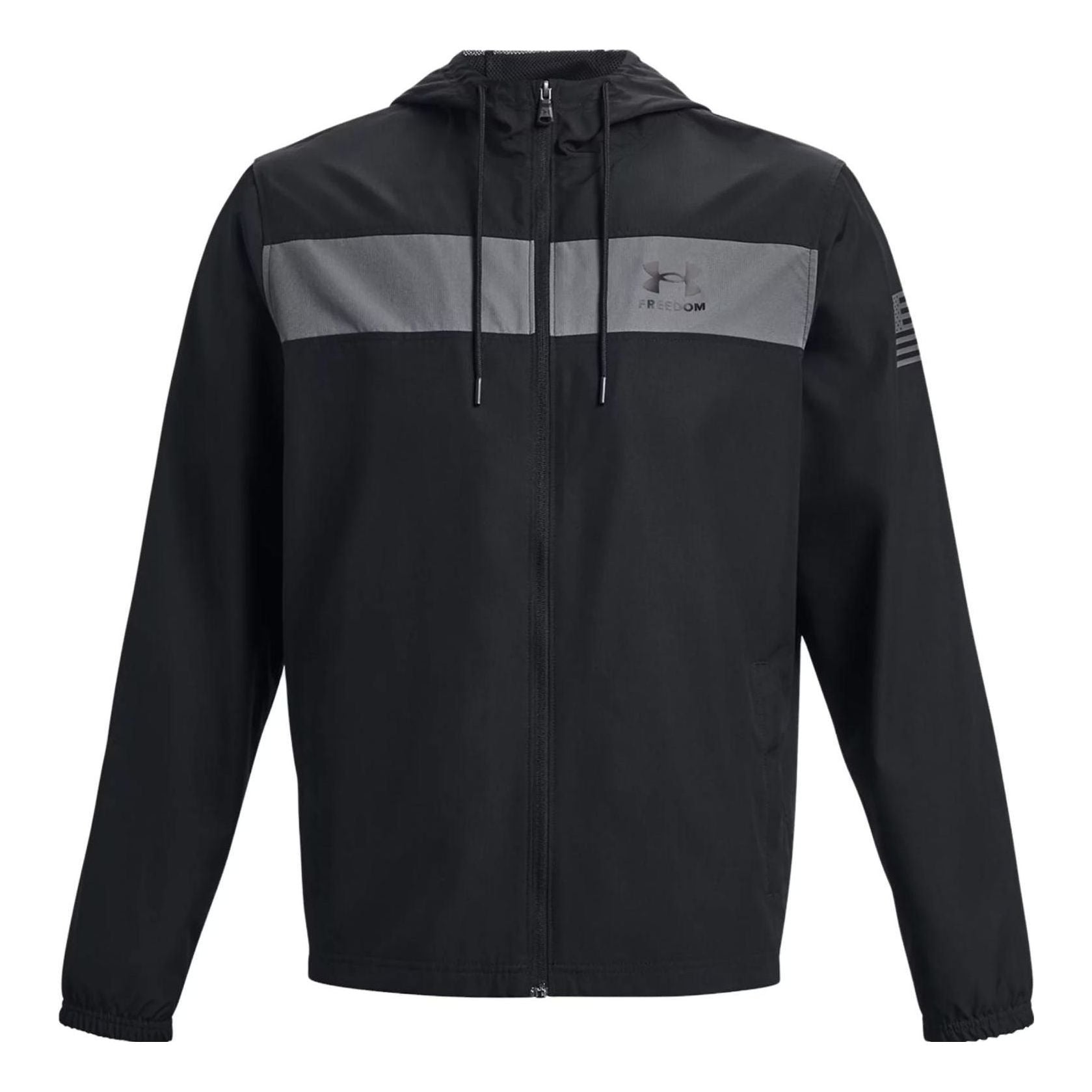 Under Armour Freedom Windbreaker 'Black Grey' 1379923-001
