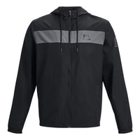 Under Armour Freedom Windbreaker 'Black Grey' 1379923-001