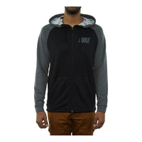 Nike Lightweight Full Zip Fleece Hoodie 'Black Grey' 931792-010