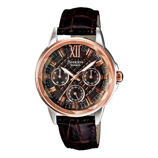 CASIO Waterproof Sports SHEEN BlackGold Analog SHE-3029GL-5