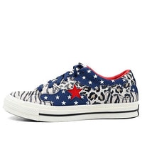 Converse One Star Leopard grain Brown 'Black White Red' 168692C
