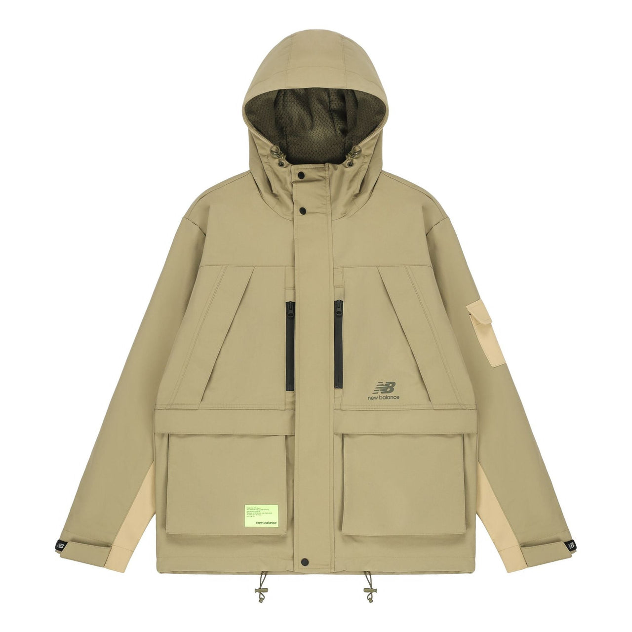 New Balance Men's New Balance Multiple Pockets Woven Hooded Jacket Khaki AMJ21356-TCO