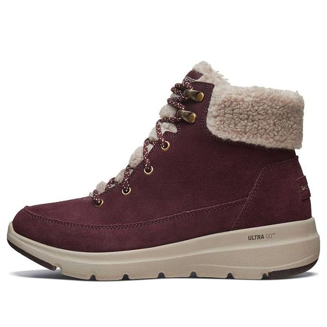 (WMNS) Skechers Glacial Ultra 'Burgundy' 16677-BURG