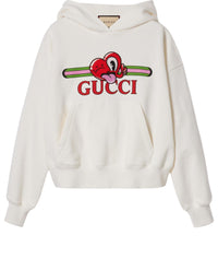 (WMNS) Gucci Cotton Jersey Sweatshirt With Patch 'Off White' 768122-XJGHG-9088