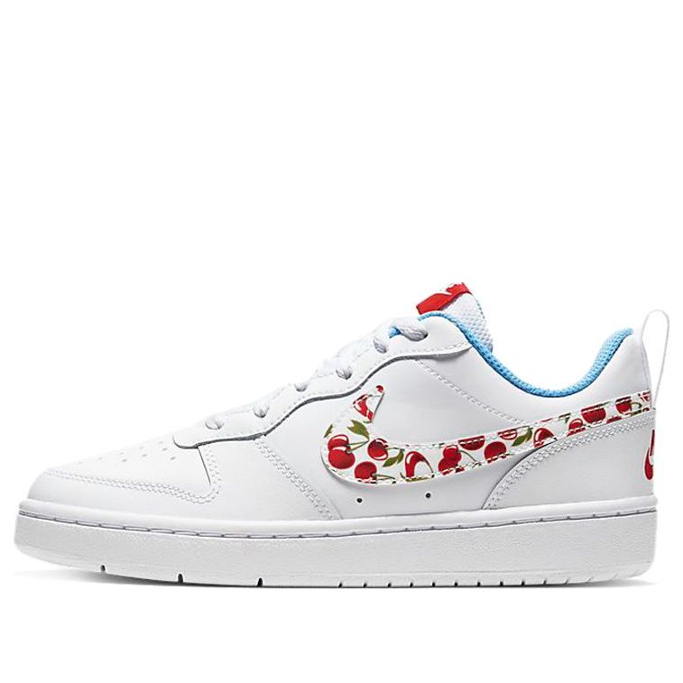 (GS) Nike Court Borough Low 2 'White Cherry' CJ2238-100