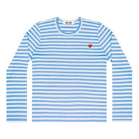 (WMNS) COMME des GARCONS PLAY Striped Long Sleeves Tee 'Blue' AZ-T217-051-1