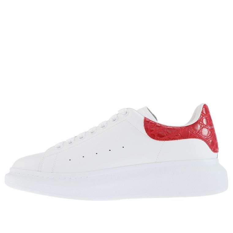 Alexander McQueen Oversized Sneaker 'White Red Crocodile' 625162WHYB89676