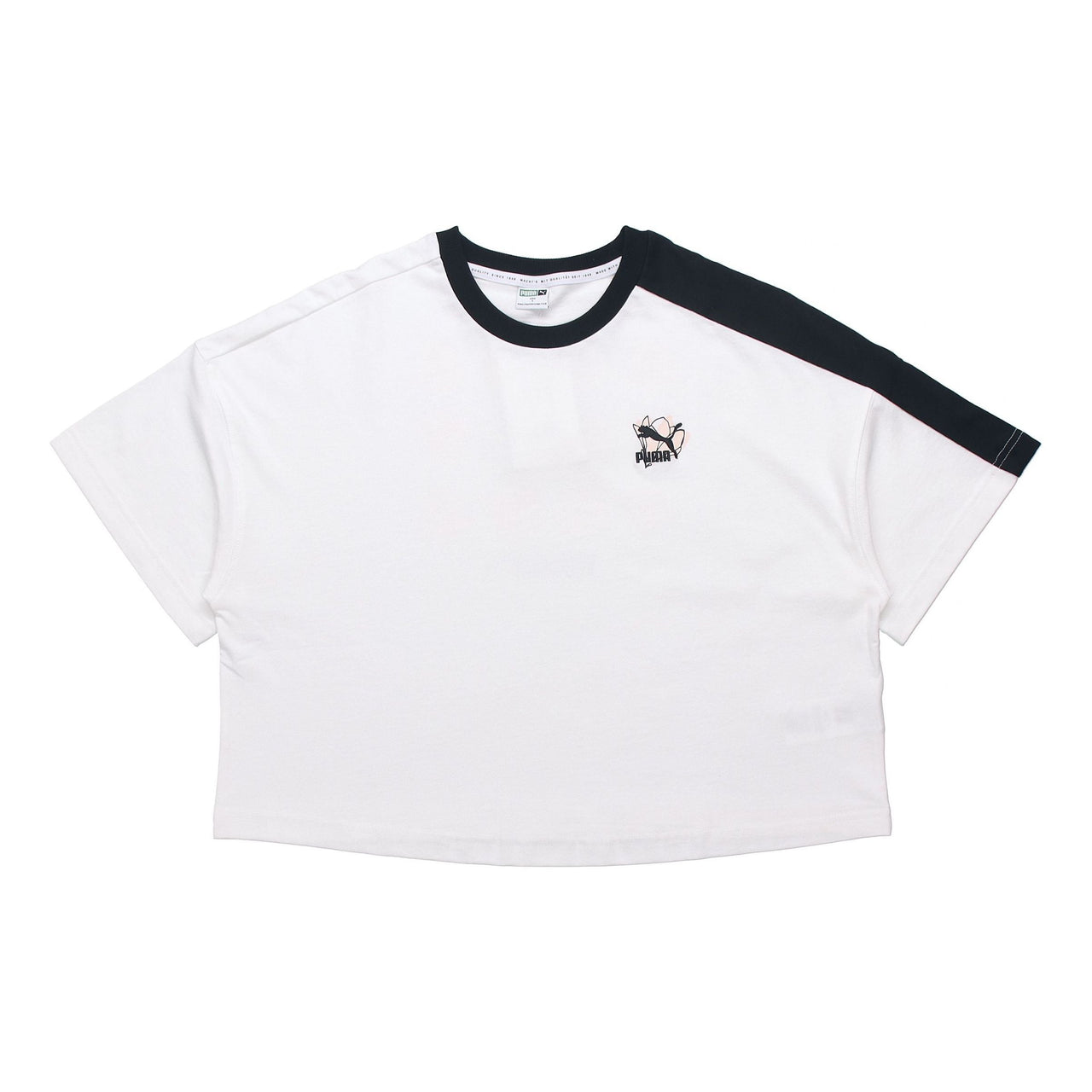 (WMNS) PUMA Printing Round-neck White 532258-02