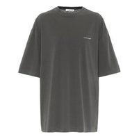 Balenciaga Print Crew Neck Small Logo Short Sleeve Gray 556104TYK281055
