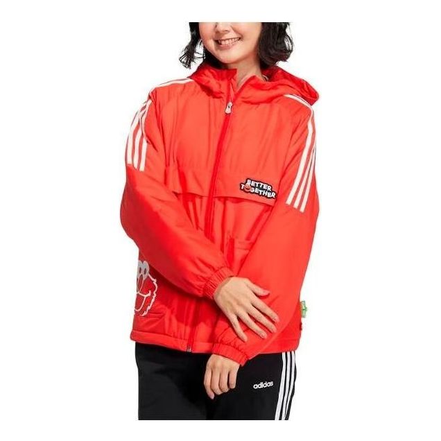(WMNS) adidas x Sesame Street Padded Jacket Asia Sizing 'Red' HM7479
