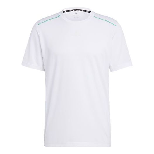 adidas Workout Base Logo Tee 'White Transparent' IB7904