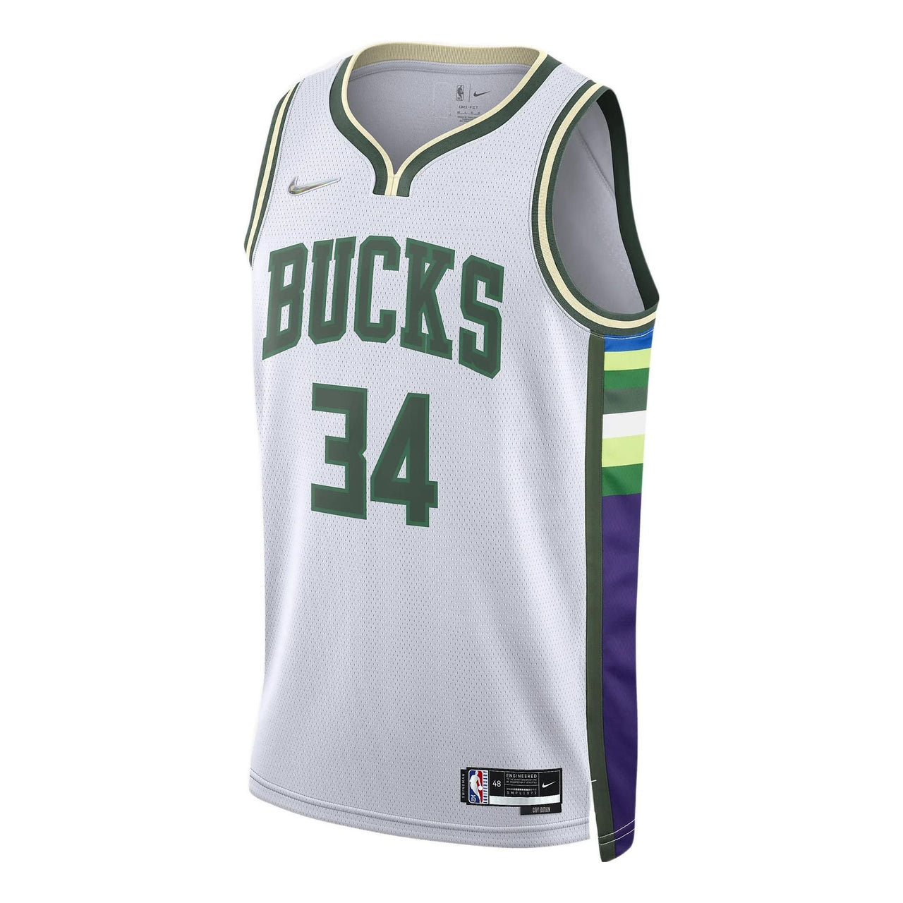 Nike Dri-FIT NBA Basketball Sports Milwaukee Bucks Giannis No.34 Vest 'White' DB4035-100