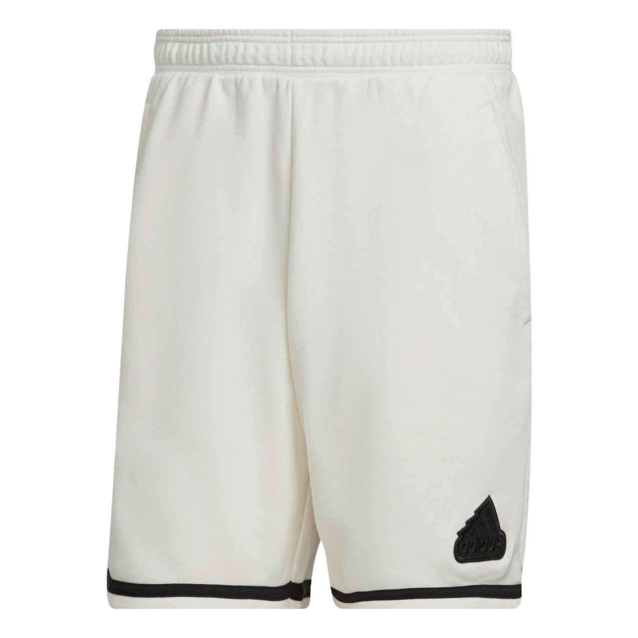 adidas U SHO Logo Label Elastic Waistband Straight Shorts White HY5517