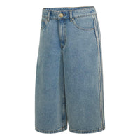 (WMNS) adidas Mid Rise Denim Jorts Asia Sizing 'Worn Blue Denim' KQ6478