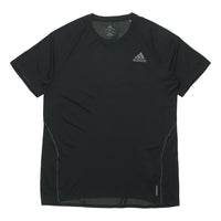 adidas Adi Runner Tee Running Sports Short Sleeve Black FM7637