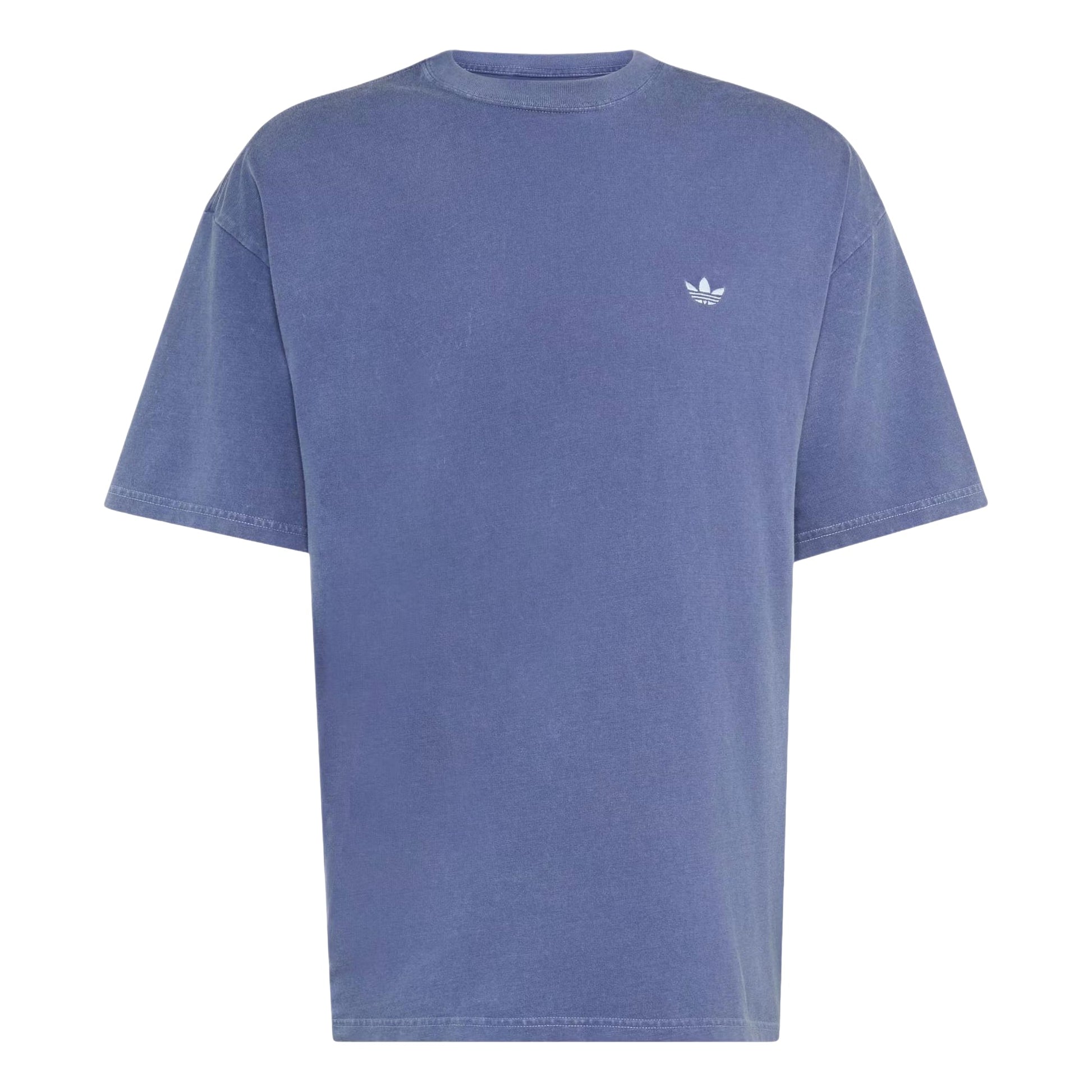 adidas Trefoil Essentials Washed Loose Dropped T-Shirt Asia Sizing 'Dark Blue' LC6376