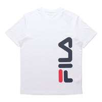 FILA Casual Logo Printing Sports Round Neck Short Sleeve White F11M028163A-WT